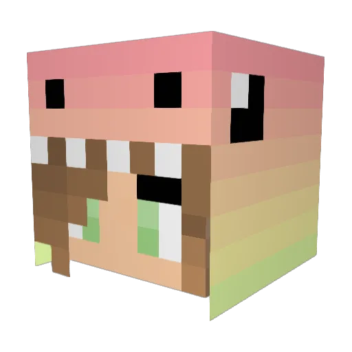 gymnast047 Minecraft avatar head, 3D render