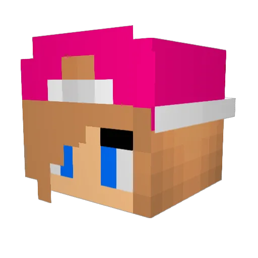 gymnastb Minecraft avatar head, 3D render