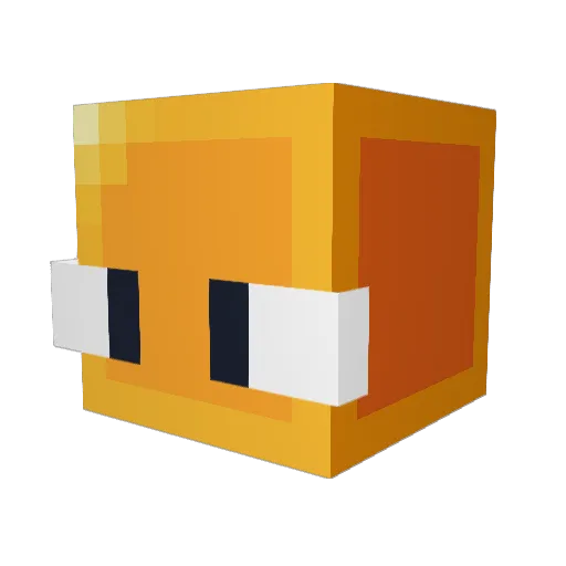 gympo Minecraft avatar head, 3D render