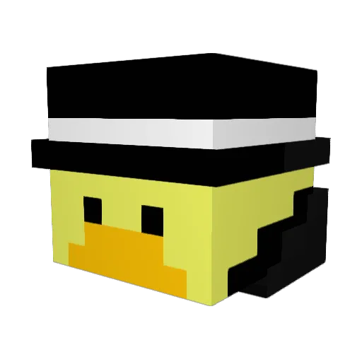 gyndr Minecraft avatar head, 3D render