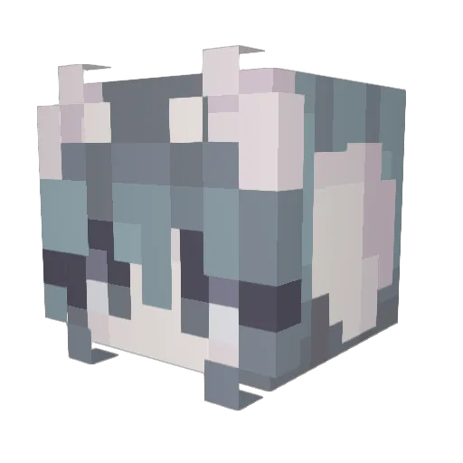 gyrokaizo Minecraft avatar head, 3D render