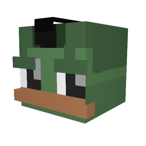 gystes Minecraft avatar head, 3D render