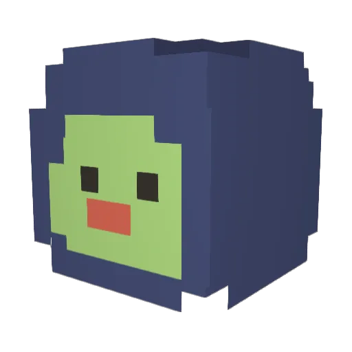 gyuba1 Minecraft avatar head, 3D render