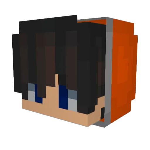 gyudamm Minecraft avatar head, 3D render