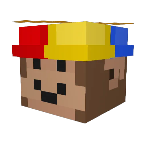 gyxron Minecraft avatar head, 3D render