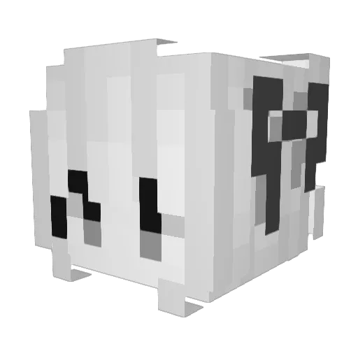 gyy Minecraft avatar head, 3D render