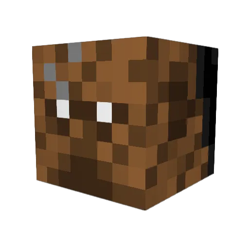 gzdnkt Minecraft avatar head, 3D render
