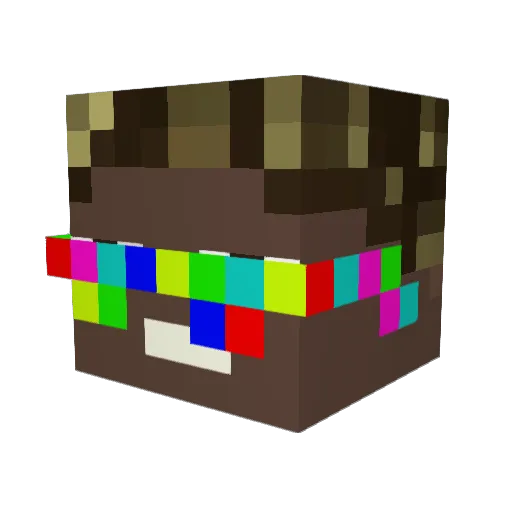 gzglevi Minecraft avatar head, 3D render