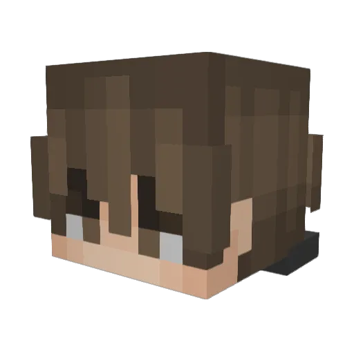 gzox2323 Minecraft avatar head, 3D render