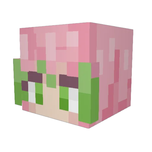 gzoyanzam Minecraft avatar head, 3D render