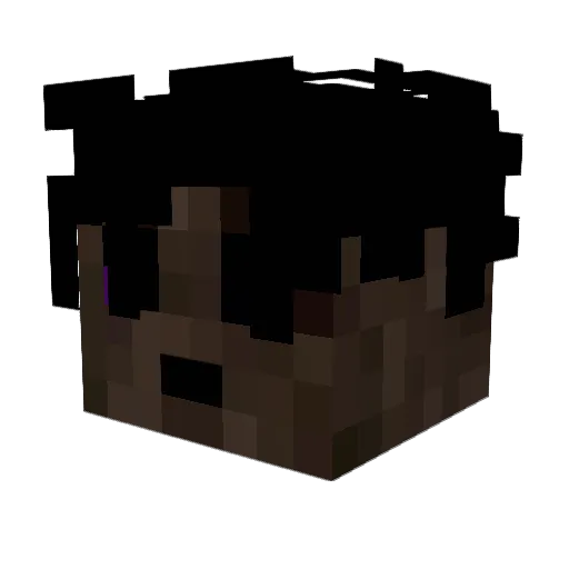 gzug Minecraft avatar head, 3D render