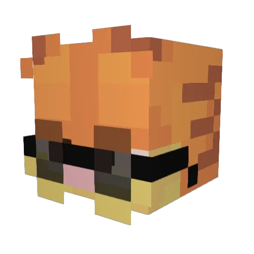gzy_123 Minecraft avatar head, 3D render