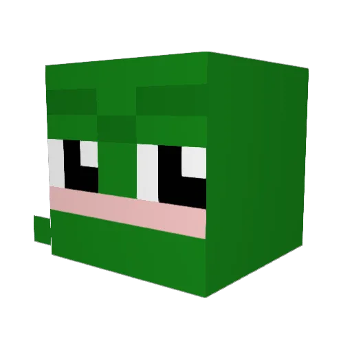 gzy_ Minecraft avatar head, 3D render