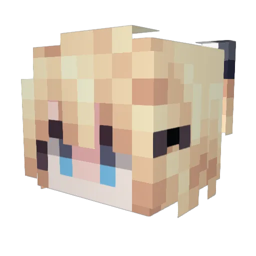 gzz520 Minecraft avatar head, 3D render