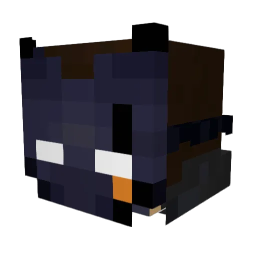 gzzwj Minecraft avatar head, 3D render