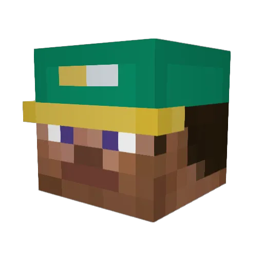 h0agi3 Minecraft avatar head, 3D render