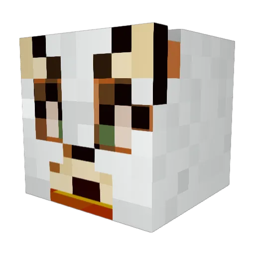 h0da_h Minecraft avatar head, 3D render