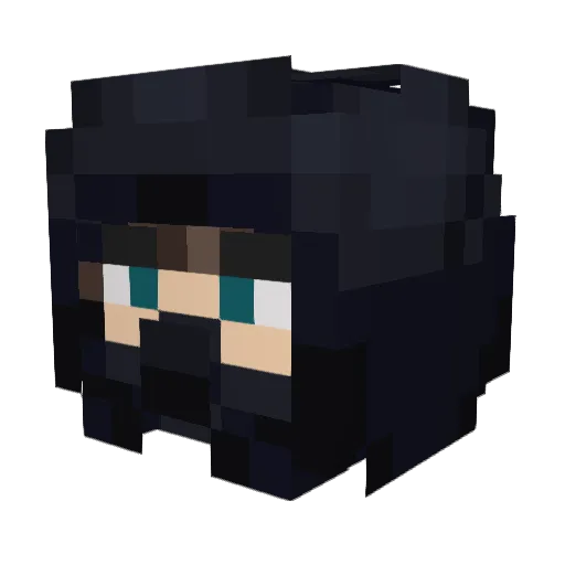 h0de Minecraft avatar head, 3D render