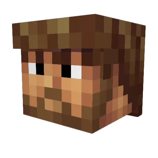h0door Minecraft avatar head, 3D render