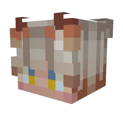 h0llynx Minecraft avatar head, 3D render