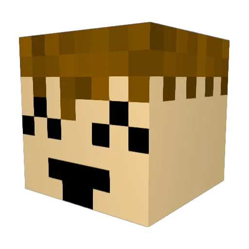 h0m3r2 Minecraft avatar head, 3D render