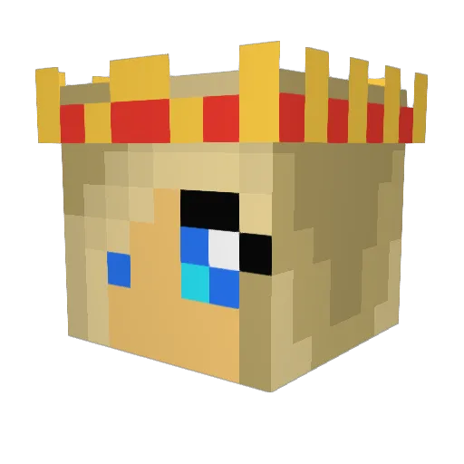 h0neyc0mb Minecraft avatar head, 3D render