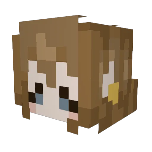 h0neylemon Minecraft avatar head, 3D render