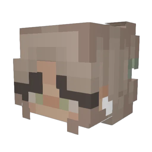 h0pe_x Minecraft avatar head, 3D render