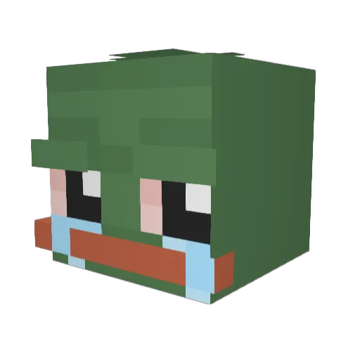 h0pr Minecraft avatar head, 3D render
