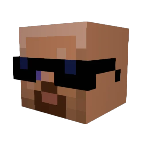 h0rnman Minecraft avatar head, 3D render