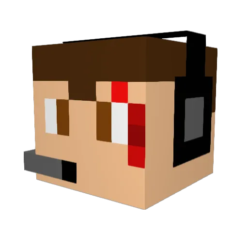 h0rserider1998 Minecraft avatar head, 3D render