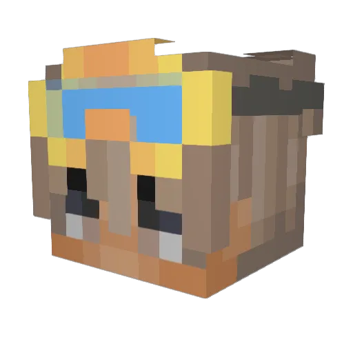 h0tBuny Minecraft avatar head, 3D render