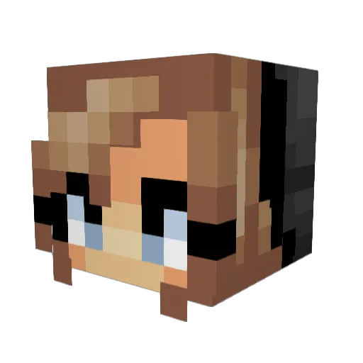 h0tt3a Minecraft avatar head, 3D render