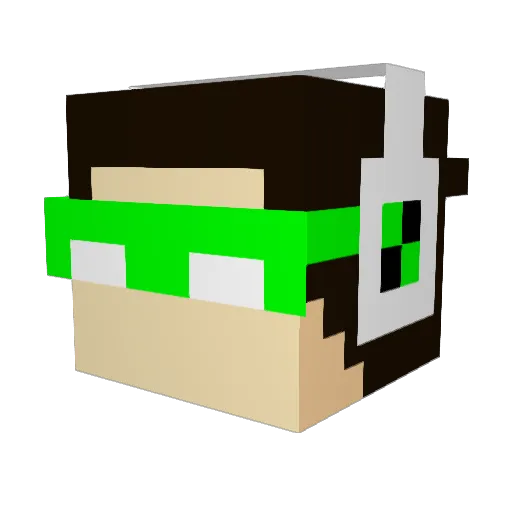 h0wb0y Minecraft avatar head, 3D render