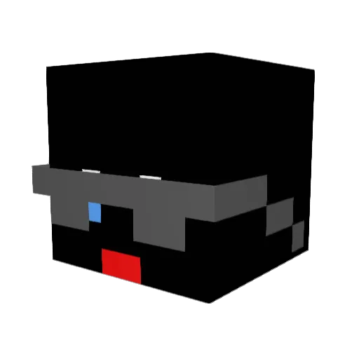 h0zu Minecraft avatar head, 3D render