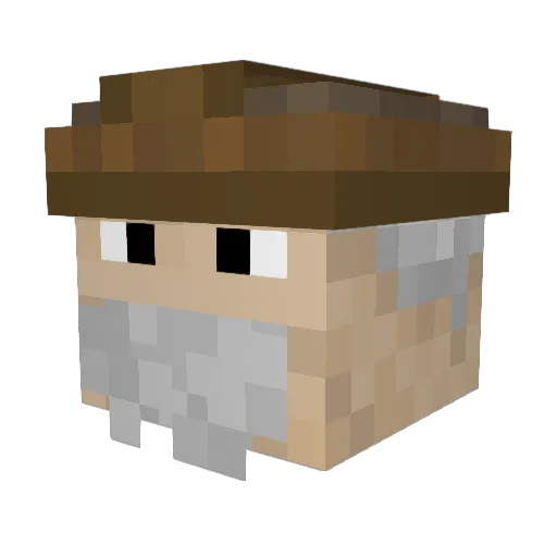 h11iru Minecraft avatar head, 3D render