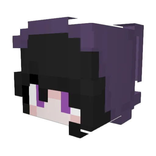 h1234333 Minecraft avatar head, 3D render
