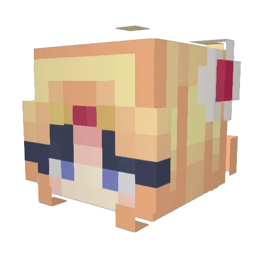 h16ven Minecraft avatar head, 3D render