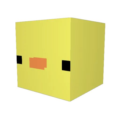 h1chua Minecraft avatar head, 3D render