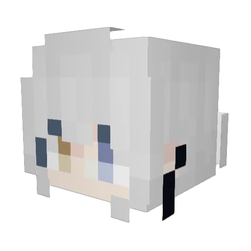 h1dg Minecraft avatar head, 3D render