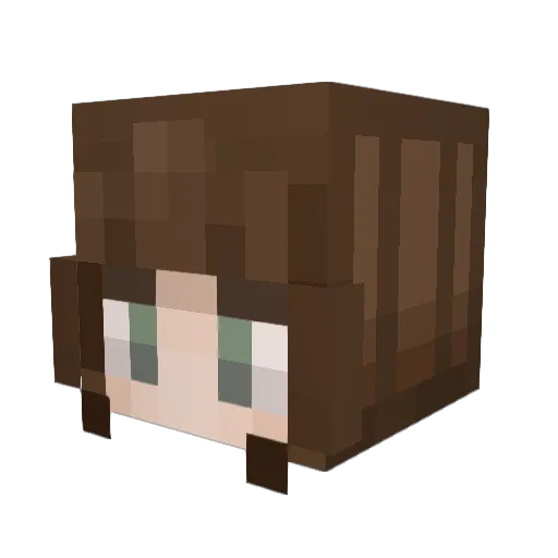 h1eg Minecraft avatar head, 3D render