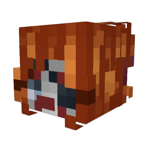 h1rm Minecraft avatar head, 3D render