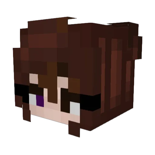 h1sy Minecraft avatar head, 3D render