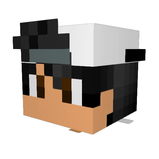 h1x_IQ Minecraft avatar head, 3D render