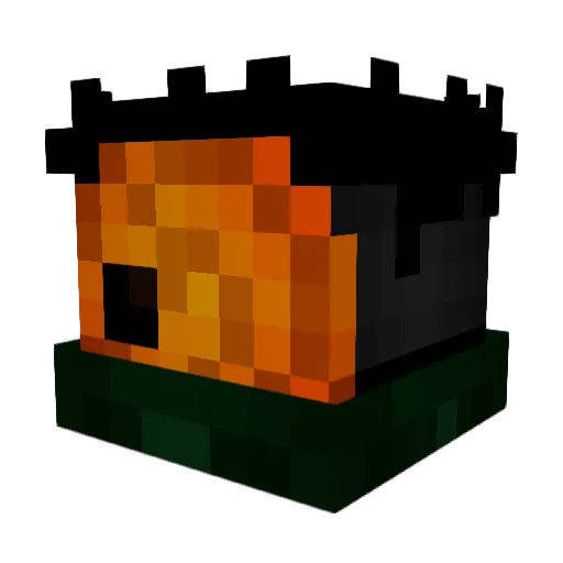 h1yukine Minecraft avatar head, 3D render