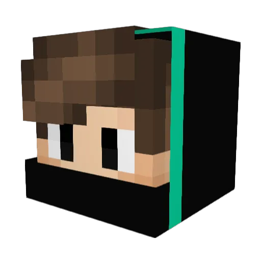 h2EmRe Minecraft avatar head, 3D render