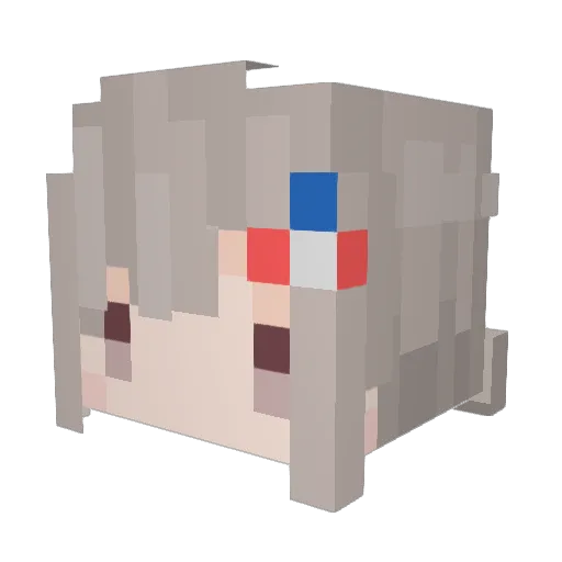 h2fumitoshi Minecraft avatar head, 3D render