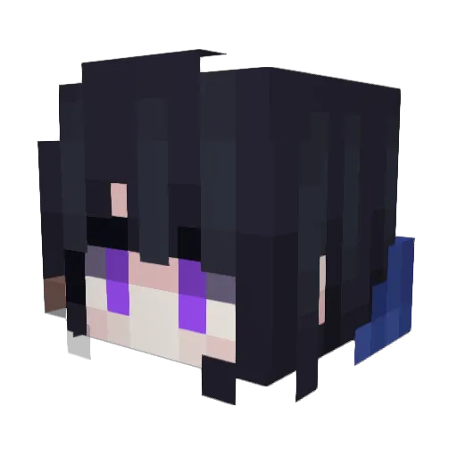 h2onn Minecraft avatar head, 3D render