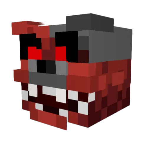 h33ra Minecraft avatar head, 3D render
