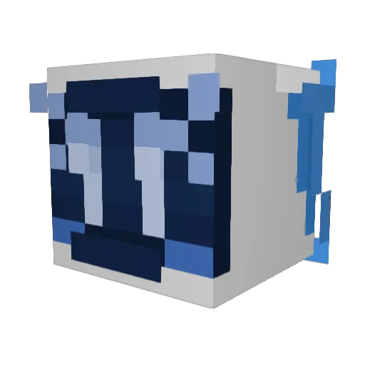 h340 Minecraft avatar head, 3D render